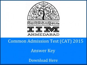 CAT 2015 Answer Key @ www.iimcat.ac.in