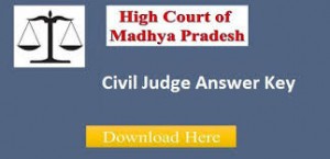 MP High Court Civil Judge Class-II Preliminary Examination 2015 Answer Key
