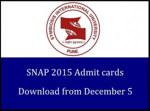 SNAP 2015 Admit Card