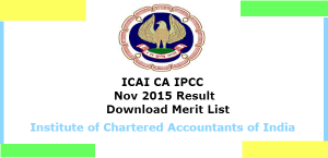 CA Intermediate (IPC) Examination November 2015 Result