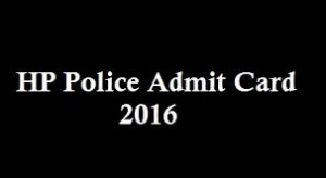 HP Constable admit card 2016
