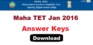 MAHA TET 2015 Paper II (Jan 2016 ) Answer Key
