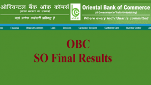 OBC SO 2016 Final Results