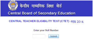 CBSE CTET February 2016 Results