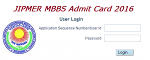 JIPMER MBBS Admit Card 2016 – Download Hall Ticket Here!