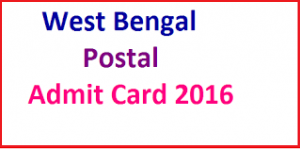 West Bengal Postal Circle Postman and Mail Guard Admit Card 2016