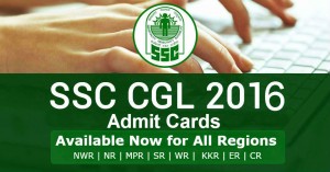 SSC CGL Tier 1 2016 Admit Card Released! Download Now!