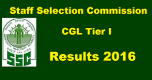SSC CGL Tier-I Results 2016 Declared- Check Here!